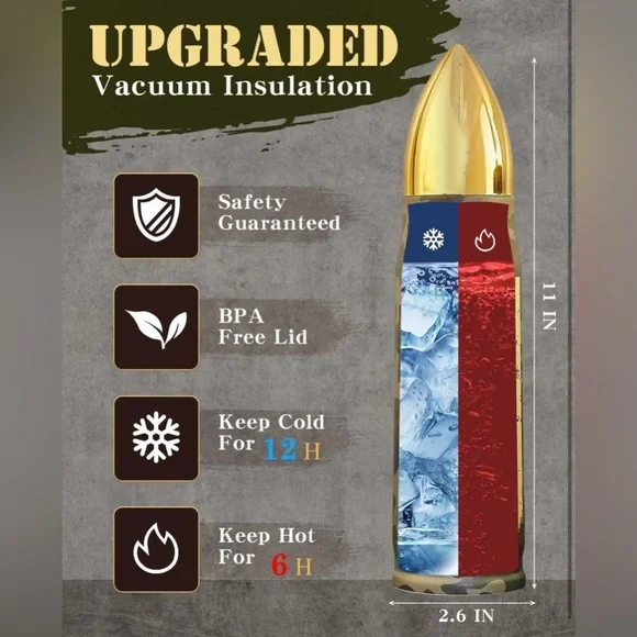 Thermos Camouflage Bullet - Picture 3 of 7